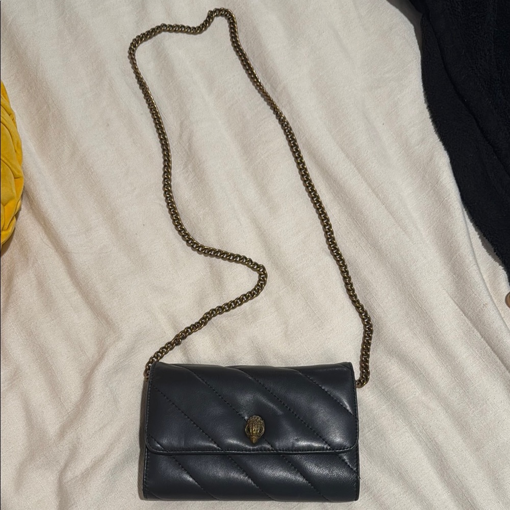 Kurt Geiger SoHo Leather Wallet on Chain